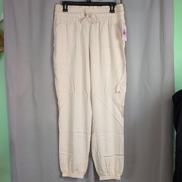 Juicy Couture Cream Joggers with Relaxed Fit and Elastic Cuffs - Picture 1 of 10